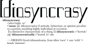 Idiosyncrasy