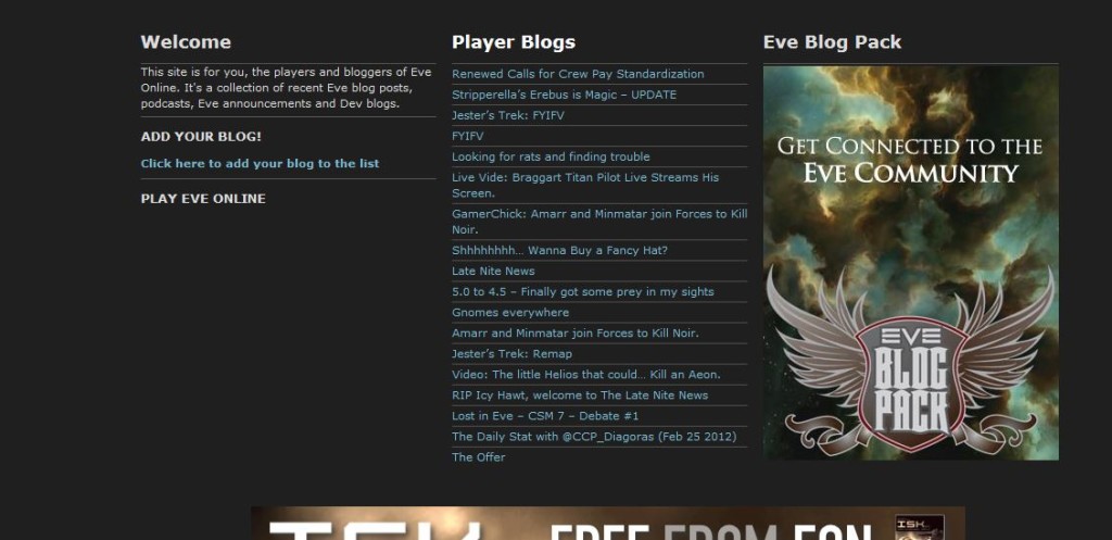 The old eve bloggers site