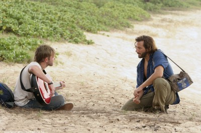 Charlie and Desmond on the beach